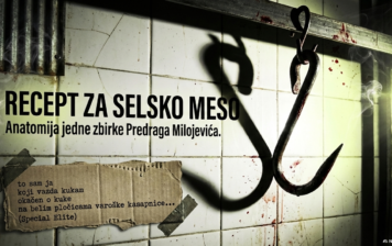 Grafički prikaz knjige „Recept za selsko meso“ Predraga Milojevića